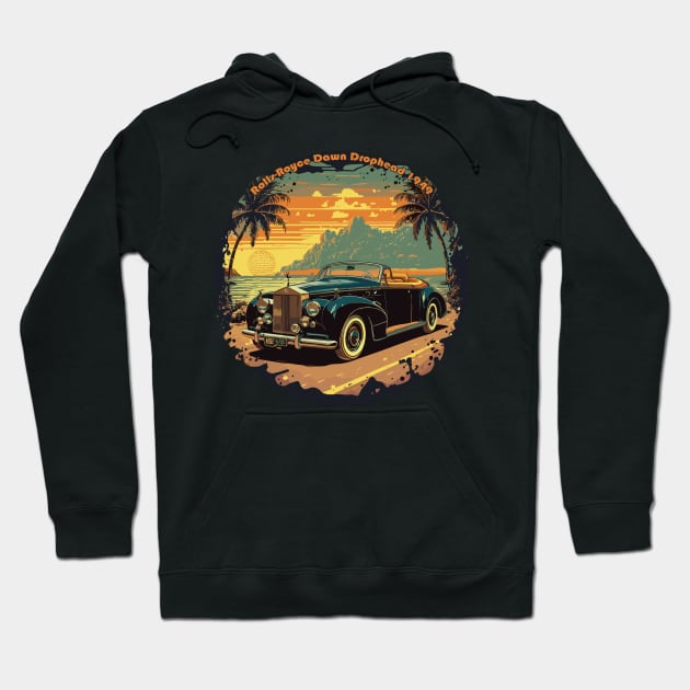 Rolls-Royce Dawn Drophead 1949 - Classic Car Vector Design Hoodie by diegotorres